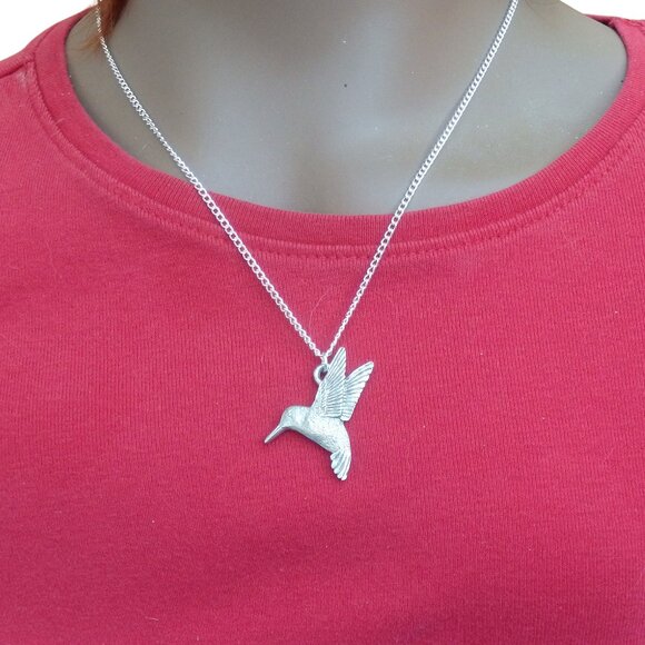 Hummingbird necklace  1665 - Picture 3 of 8